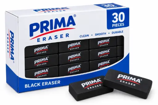 Prima Eraser 30 Pieces – Black