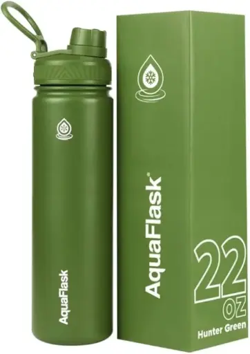 زجاجة مياه Aqua Flask سبورت 650 مل أخضر هانتر AF-T128