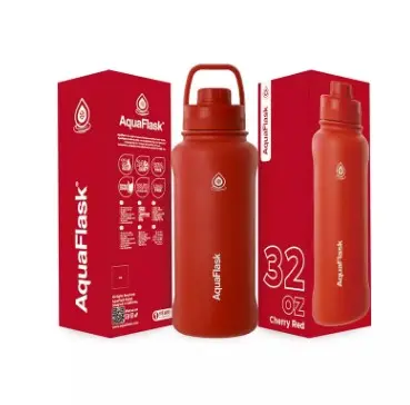 زجاجة مياه Aqua Flask سبورت 946 مل أحمر كرزي AF-V188