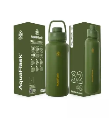 Aqua Flask Sports Water Bottle 946ml Hunter Green AF-V191