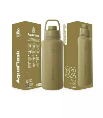 Aqua Flask Sports Water Bottle 946ml Sand AF-V197