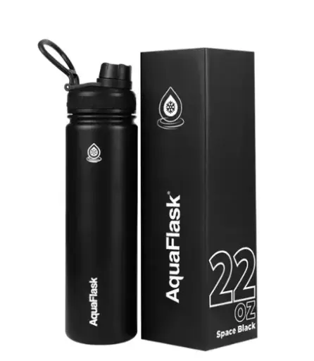 زجاجة مياه Aqua Flask 650 مل أسود Space Black AF-R16
