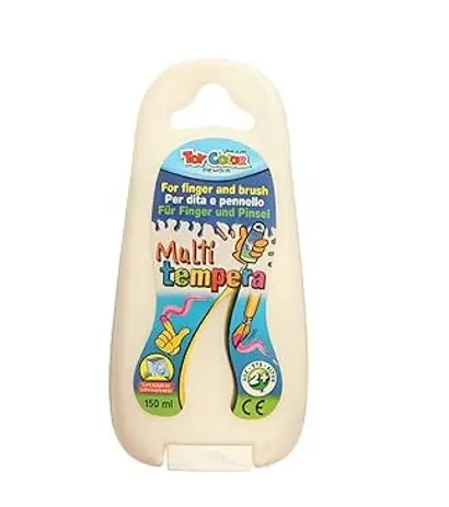 Italian White Finger Paint Bottle 150ml