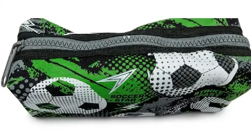 مقلمة قماش بنقشة كرات قدم بسوستة - بوليستر رقم PM24107A