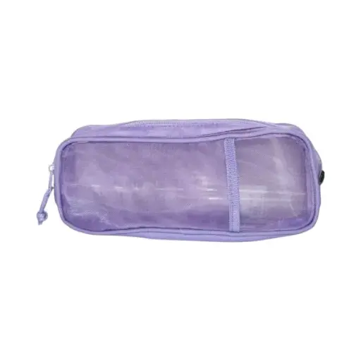 Purple Mesh Pencil Case - Polyester PCP23021J