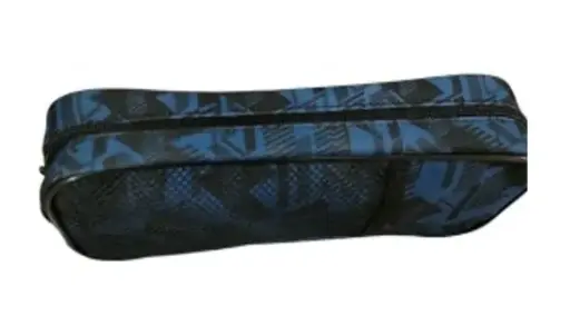 Geo Sport Blue Mesh Pocket Pencil Case - Polyester PM24441