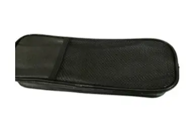 Black Glitter Mesh Pocket Pencil Case - Polyester PCP24048
