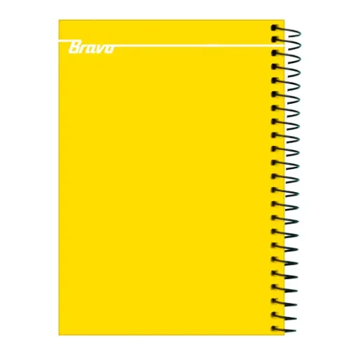 Bravo Hard Cover 2-Subject Notebook 80 Sheets Large