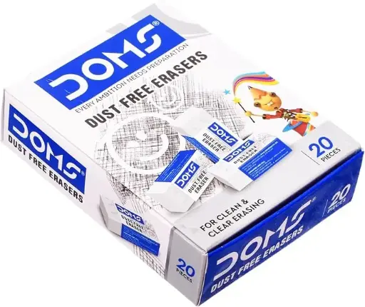 Doms White Eraser Box – 20 Pieces