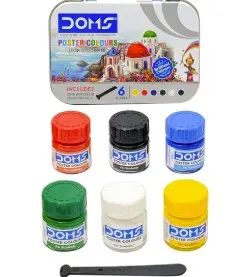 Doms Acrylic Colors Set – 6 Colors (Jars)