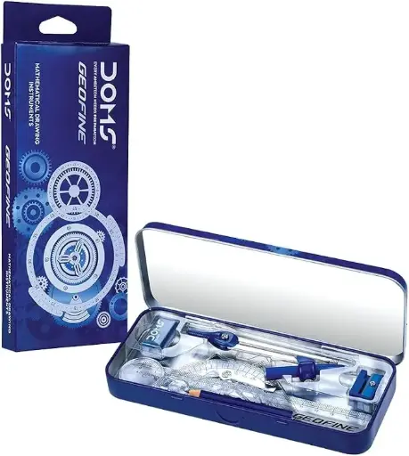 Doms GEOFINE Deluxe Metal Geometry Set – Stand Pack