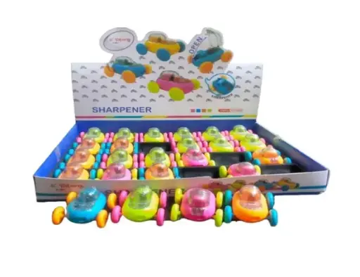 Yalong Car-Shaped Plastic Pencil Sharpener Box