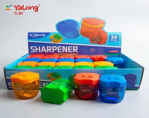 Yalong Cat-Leg Shaped Plastic 2-Hole Pencil Sharpener