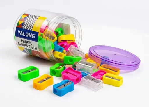 Yalong Jar with 60-Piece Pencil Sharpeners