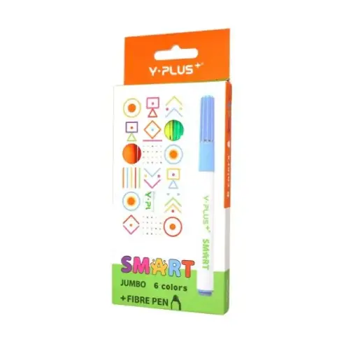 أقلام ماركر Y-Plus SMART جامبو 6 ألوان موديل FP250300