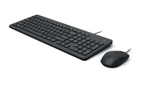 HP Black Keyboard And Mouse Kit USB Wired