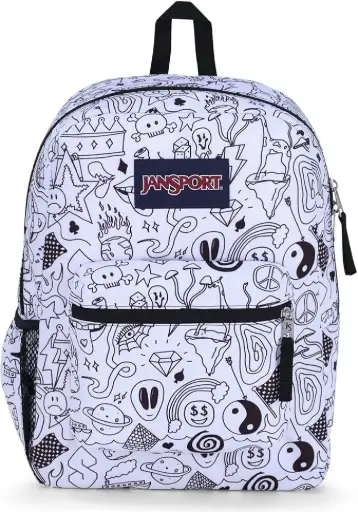 شنطة ظهر JANSPORT كروس تاون بلس جرافيتي تشيك