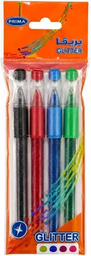 Prima Glitter Pen Set 4 Pieces