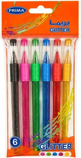 Prima Glitter Pen Set 6 Pieces