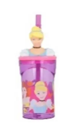 زجاجة مياه أطفال STOR 3D Figurine Tumbler سعة 360 مل - Disney Princess