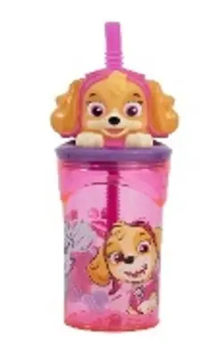 STOR 3D Figurine Tumbler Kids Water Bottle 360 ml - Paw Patrol Girl