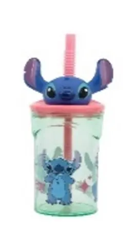 STOR 3D Figurine Tumbler Kids Water Bottle 360 ml - Stitch