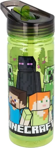 زجاجة مياه أطفال STOR Large Ecozen Bottle سعة 580 مل - Minecraft