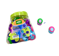Jar Pencil Sharpener Luxury Imported 48 Piece Shapes