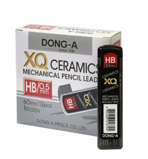 Dong-A HB Mechanical Pencil Lead Refills 0.5 mm 12 Pieces