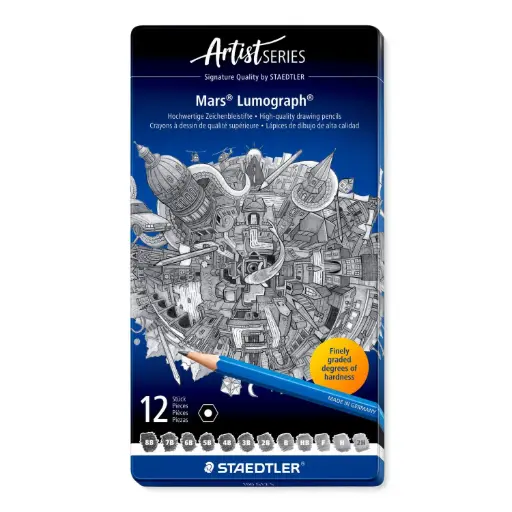 STAEDTLER Pencil Mars Lumograph x12 S