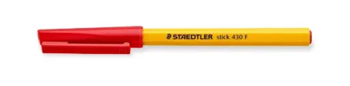 STAEDTLER Ballpoint pen stick 430 F red