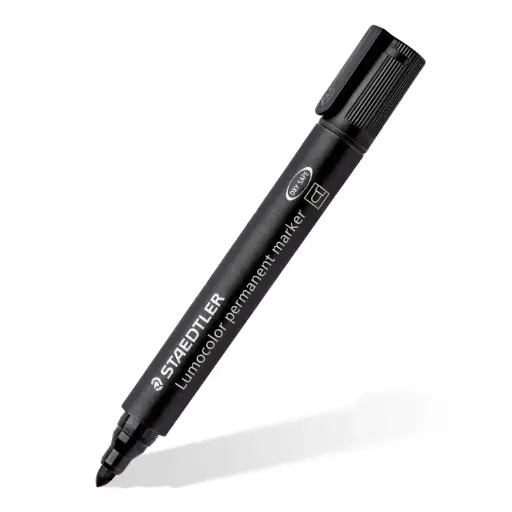 STAEDTLER Lumocolor Permanent Marker Black – Single Piece