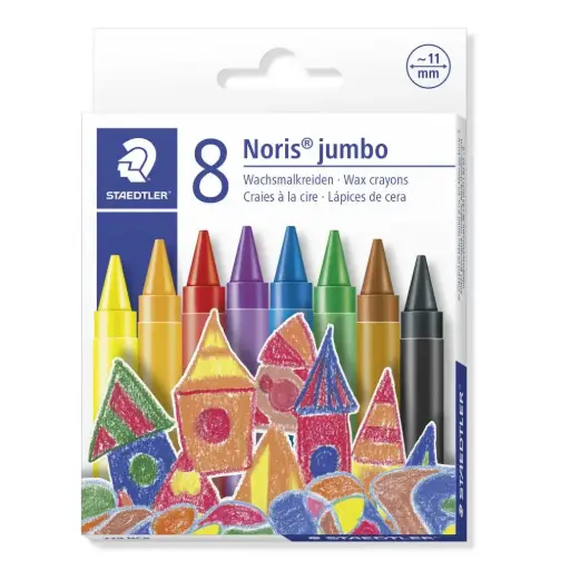STAEDTLER Wax Crayons 8 colour jumbo