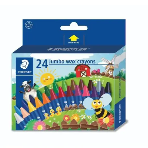 أقلام شمع ستدلر 24 colour jumbo