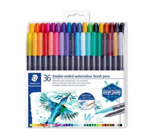 ستدلر Double-ended watercolor brush 36قطعة