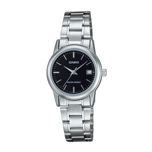 Casio Watch Stainless Steel 
Triple-fold Clasp Band , LTP-V002D-1AUDF