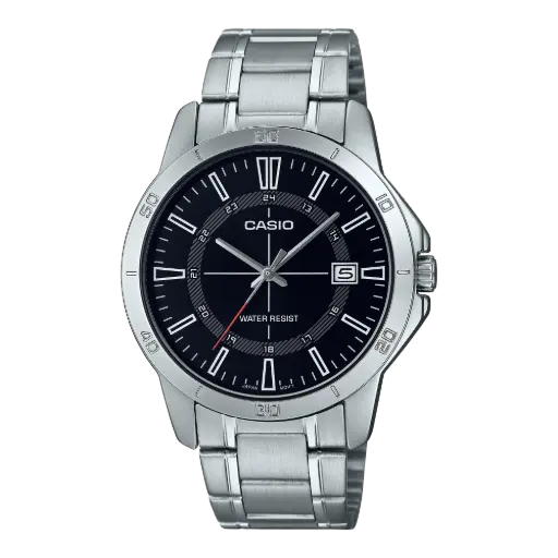 Casio Watch Stainless Steel Triple-fold Clasp Band , MTP-V004D-1CUDF