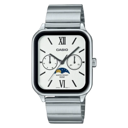 Casio Watch Stainless Steel 
One-touch 3-fold Clasp Band , MTP-M305D-7A2VDF