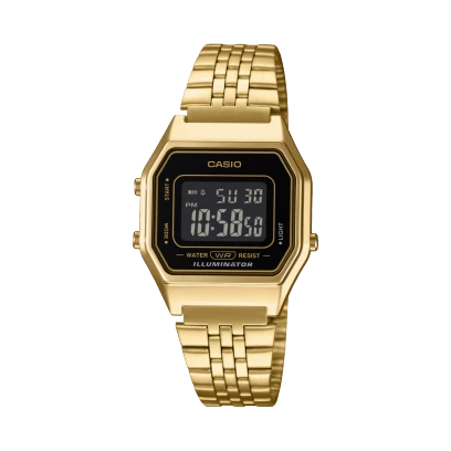 Casio Watch Stainless Steel 
Adjustable Clasp Band , LA680WGA-1BDF