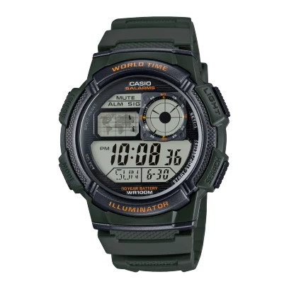 Casio Watch Resin Band , AE-1000W-3AVDF