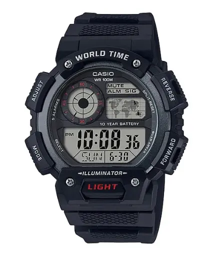 Casio Watch Resin Band , AE-1400WH-1AVDF