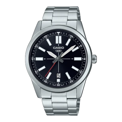 Casio Watch Stainless Steel 
Triple-fold Clasp Band , MTP-VD02D-1EUDF