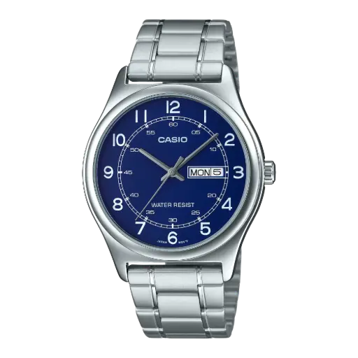 Casio Watch Stainless Steel 
Triple-fold Clasp Band , MTP-V006D-2BUDF