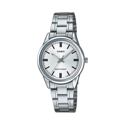 Casio Watch Stainless Steel 
Triple-fold Clasp Band , LTP-V005D-7AUDF