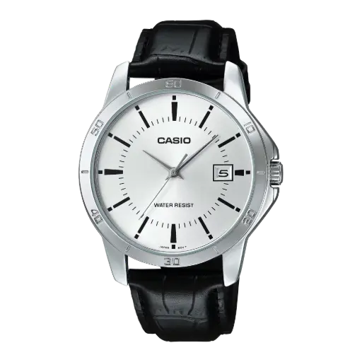 Casio Watch Leather Band , MTP-V004L-7AUDF