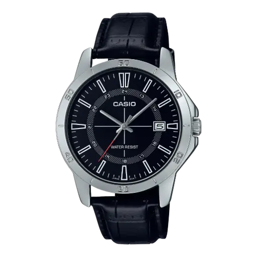 Casio Watch Leather Band , MTP-V004L-1CUDF