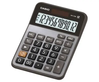 Casio  Basic Calculator , mx-120b-w-dc