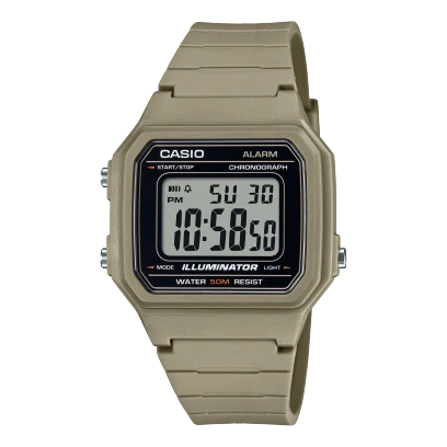 Casio Watch Resin Band , W-217H-5AVDF