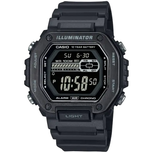 Casio Watch Resin Band , MWD-110HB-1BVDF