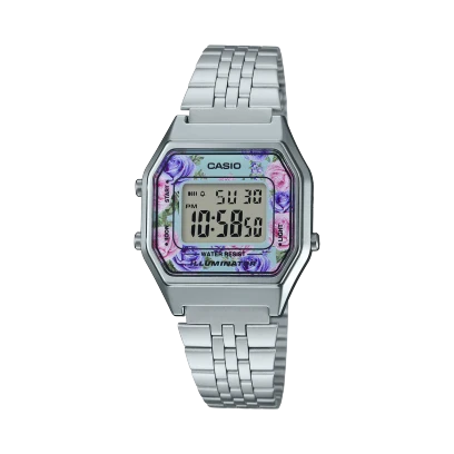 Casio Watch Stainless Steel 
Adjustable Clasp Band , LA680WA-2CDF